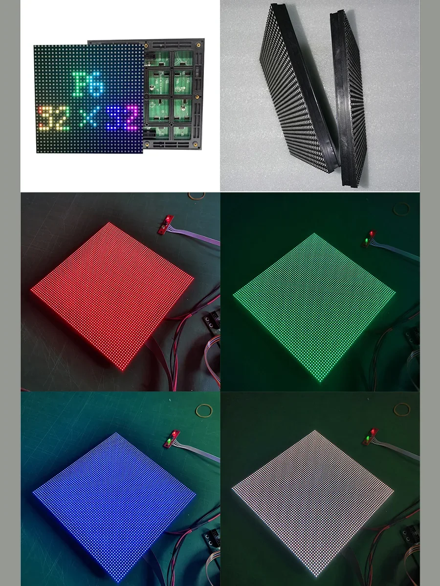 Special sale P6 outdoor LED module HUB75 interface SMD 1/8 scan current size is 192*192mm