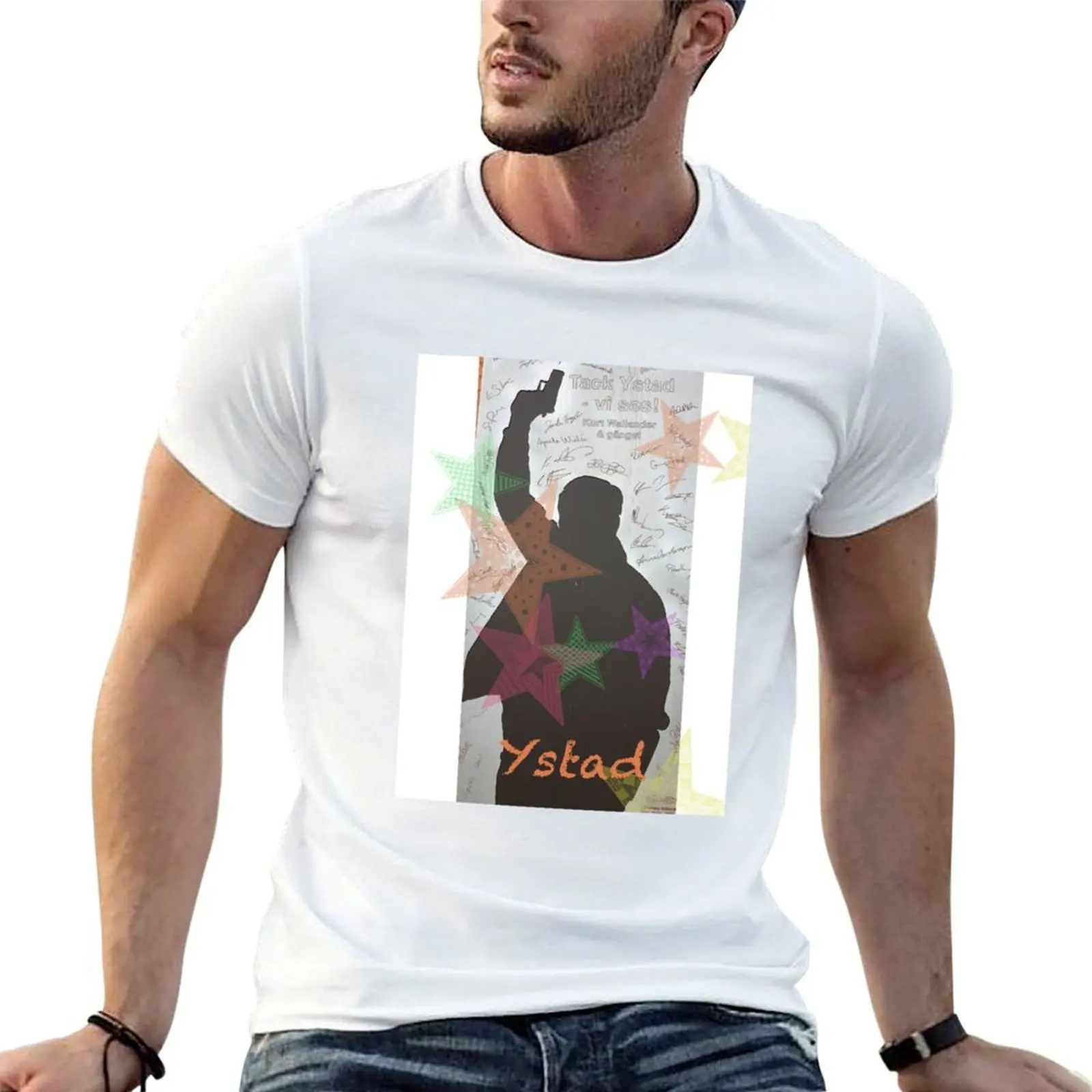 Camiseta Wallander at Ystad Studios, camisetas para hombre, camisetas gráficas con estampados, camisetas para hombre, camiseta de marca de lujo de alta calidad