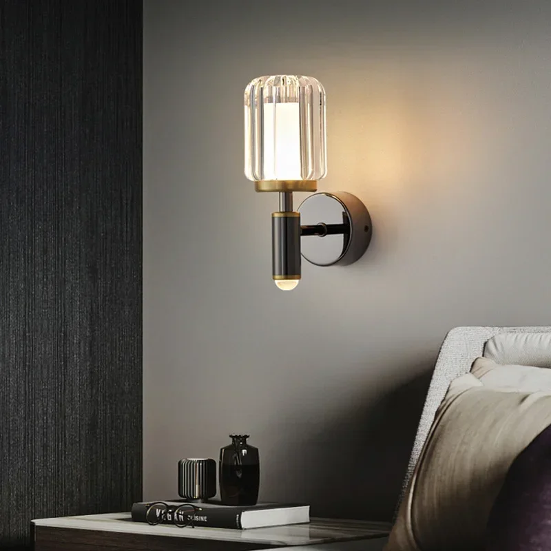 Modern minimalist wall lamp, light luxury, creative living room lamp, minimalist TV background wall lamp