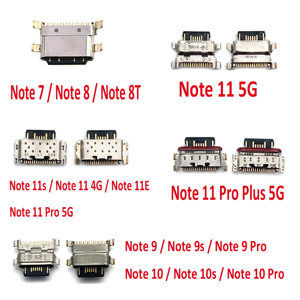 NEW USB Charging Port Connector Charge Jack Socket Plug For Xiaomi Redmi Note 7 8 8T 10S 9S 9 10 11 Pro Plus 5G 11S 11E