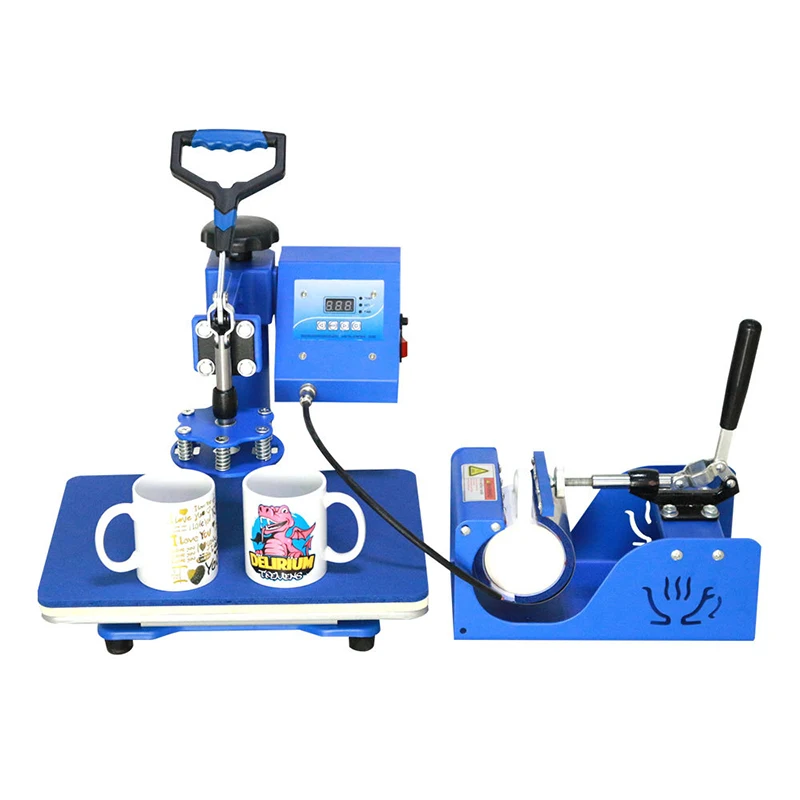 Combo Heat Press Machine 8 in 1 29*38CM Multifunctional Sublimation Heat Press Transfer for T-Shirt Hat Cap Mug Plate