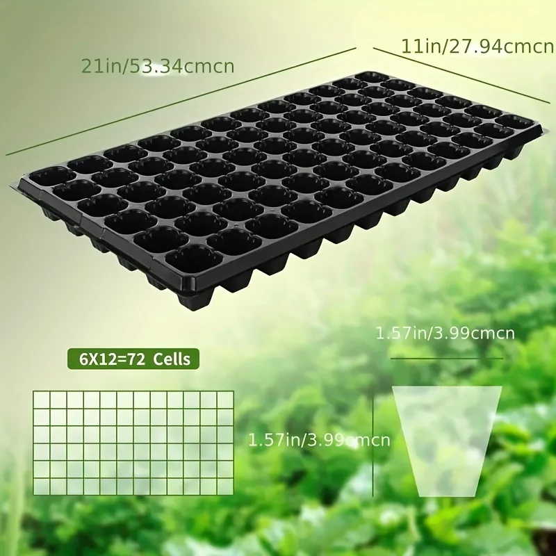 New Arrival Four Different Sizes Nursery Trays Greenhouse Germination Growth Trays Courtyard Lawn Horticulture Planting Nursery