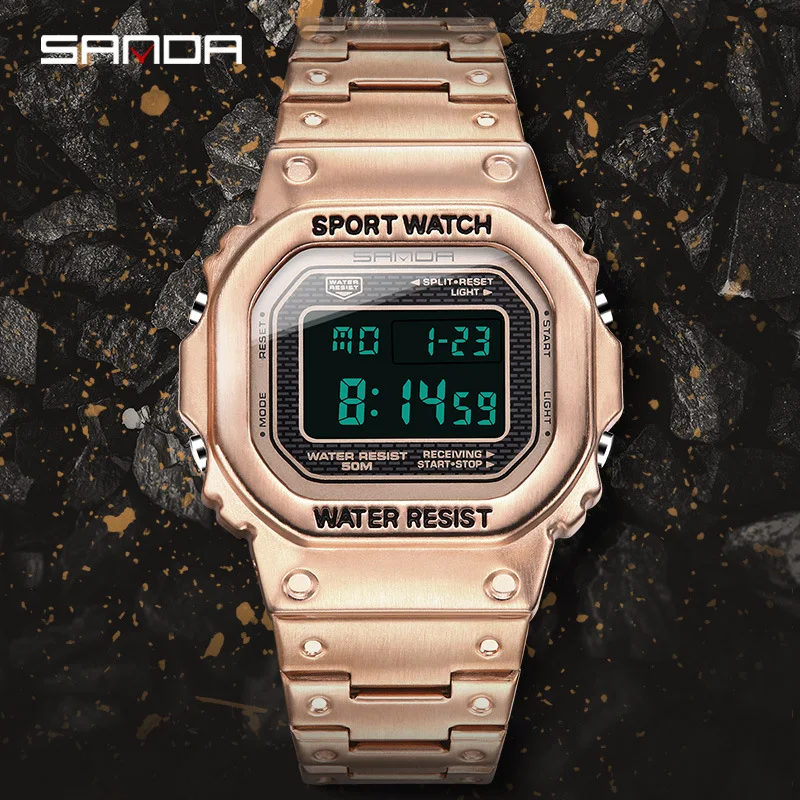 Sanda Female Electronic Watch Digital Woman Table 2020 Girl Personality Ladies Sports Watches