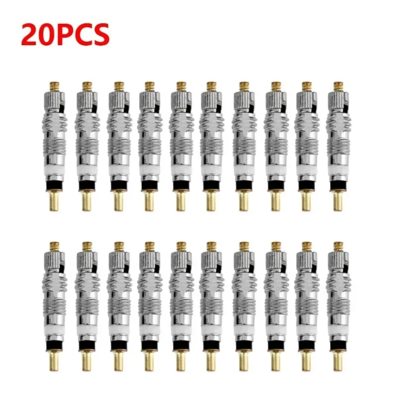 20 Detachable Presta Valve Cores CNC Brass for Mountain Bike Road Bikes, Inner Tube Repair Parts
