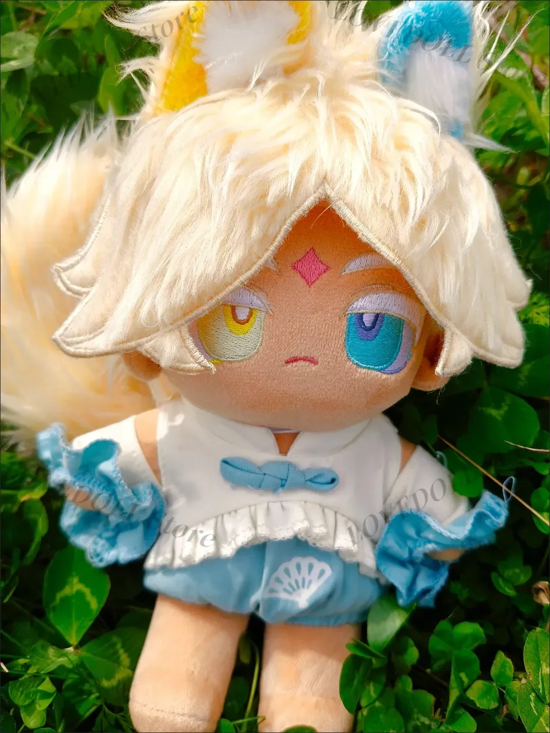 

20cm Game Vanilla Cookie Kingdom Anime Plush Stuffed Doll Body Dress Up Clothes Cotton Figures Gift Kawaii Plushies Toys Gift