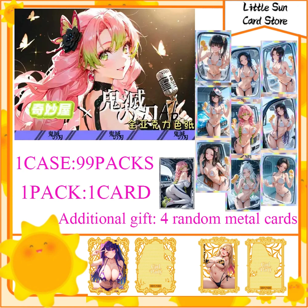 

Оптовая продажа, набор акриловых художественных досок Demon Slayer, 8K HD 101, дизайн, коллекционная карточка ограниченного выпуска, семейный подарок