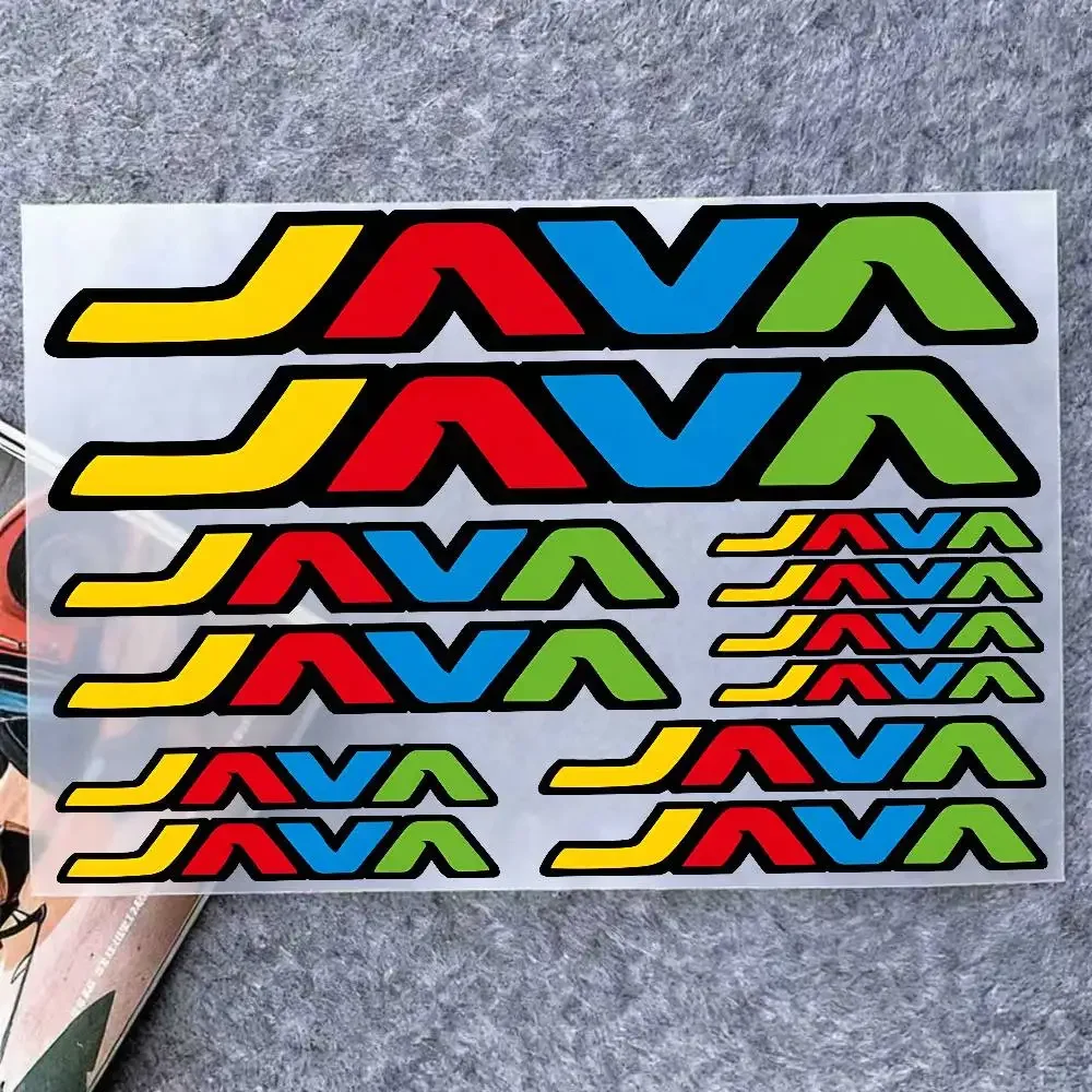 Multi-size Colorful Bicycle Frame Stickers Waterproof Vinyl Decals for JAVA Bike Road Cycling Wheel DIY Decoration Accessories