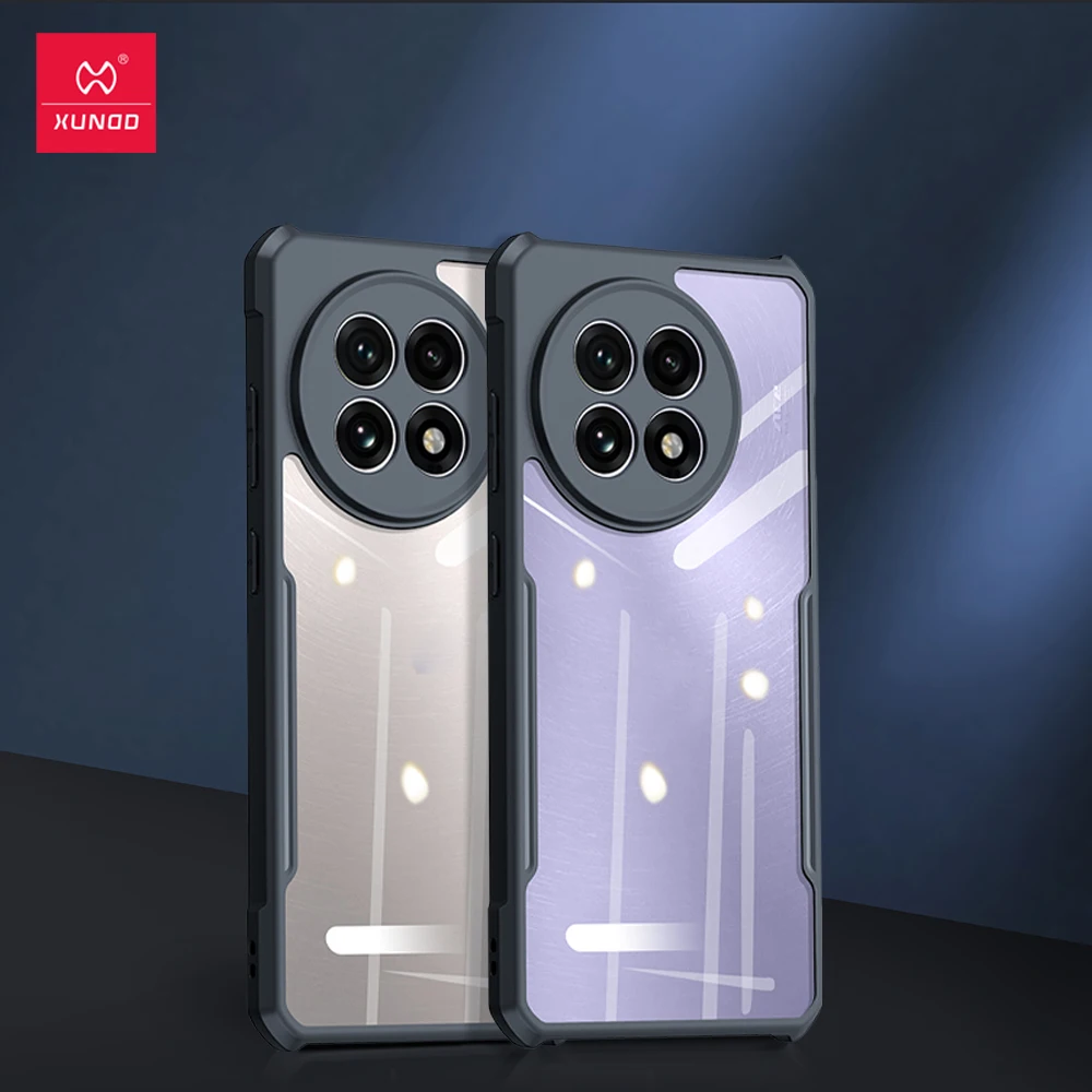 Funda para Xundd funda para OnePlus ACE 5, 5 Pro, 13R Airbags a prueba de golpes PC + marco de TPU funda trasera transparente para teléfono