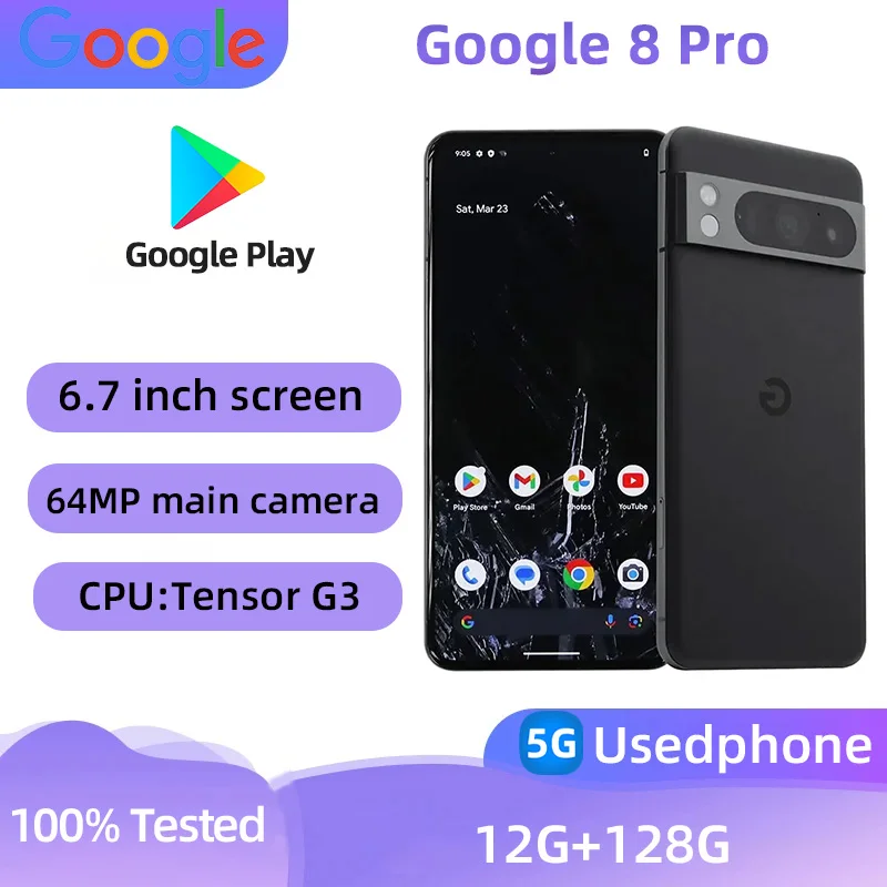 Google Pixel 8 Pro 5G Google Tensor G3 12GB RAM 128GB ROM 6.7