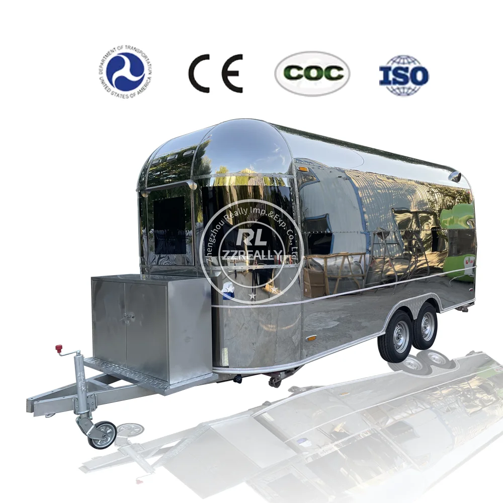  Food Van Truck Coffee Pizza Carts Snack Trailers Fully Catering Equipped Concession Food Truck