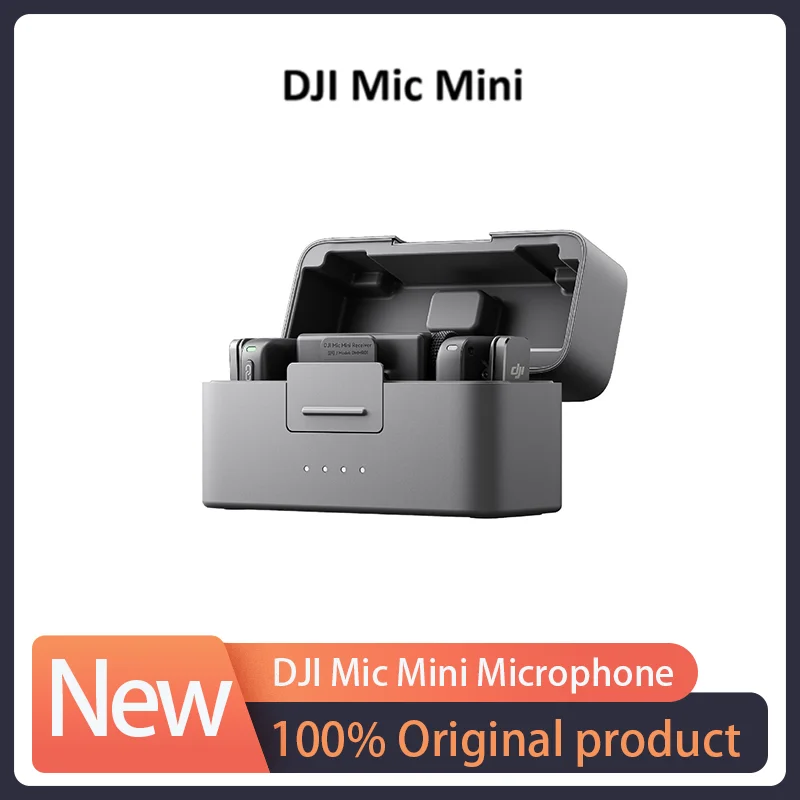 DJI Mic Mini (1 TX + 1 RX) Wireless Microphone Ultralight Detail-Rich Audio Noise Cancelling Automatic Limiting DJI Mic Mini