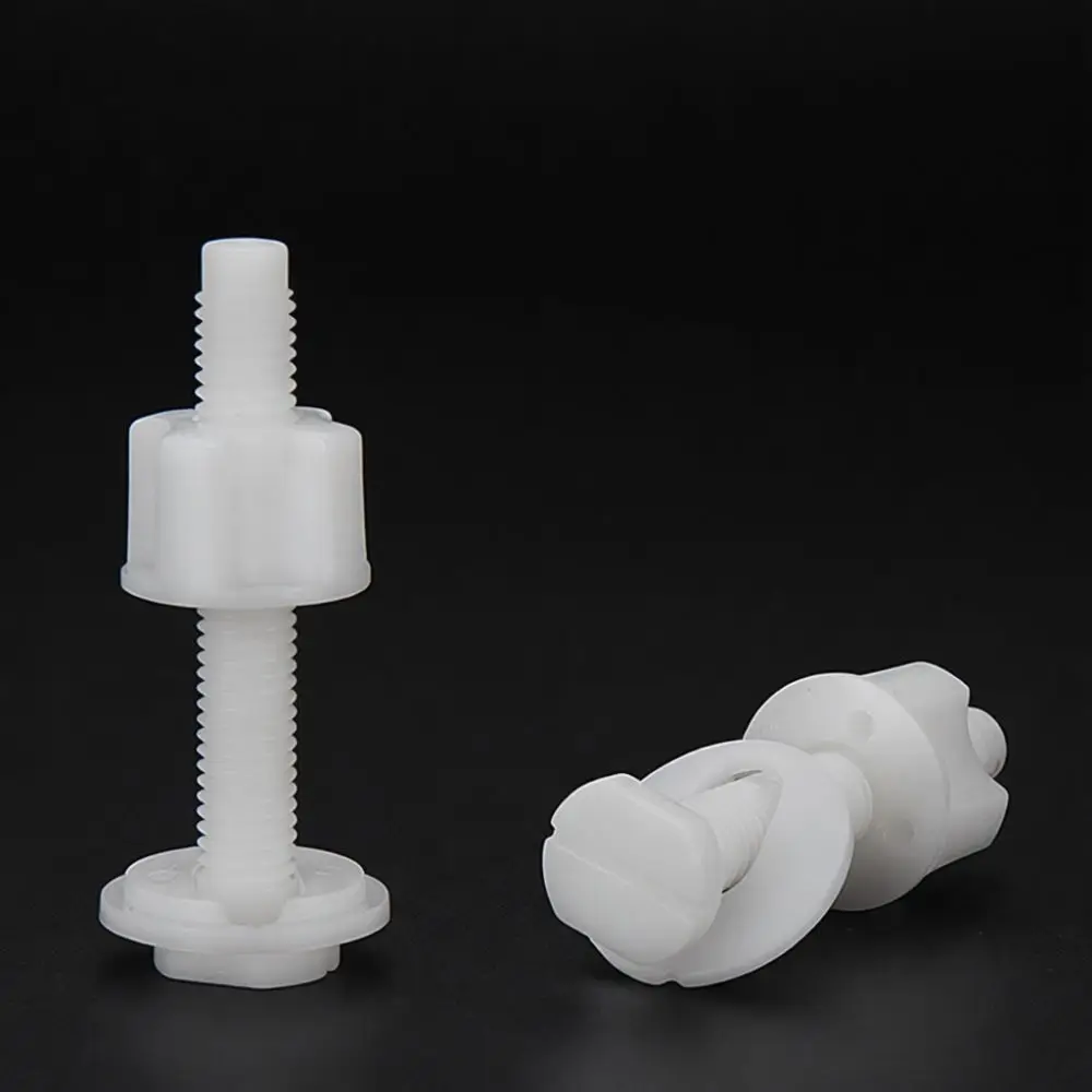 Sturdy Bathroom Toilet Seat Mounting Hardware Set Replacement Bolts For Fixing Loose Commode Lid And Sanitary Fitting