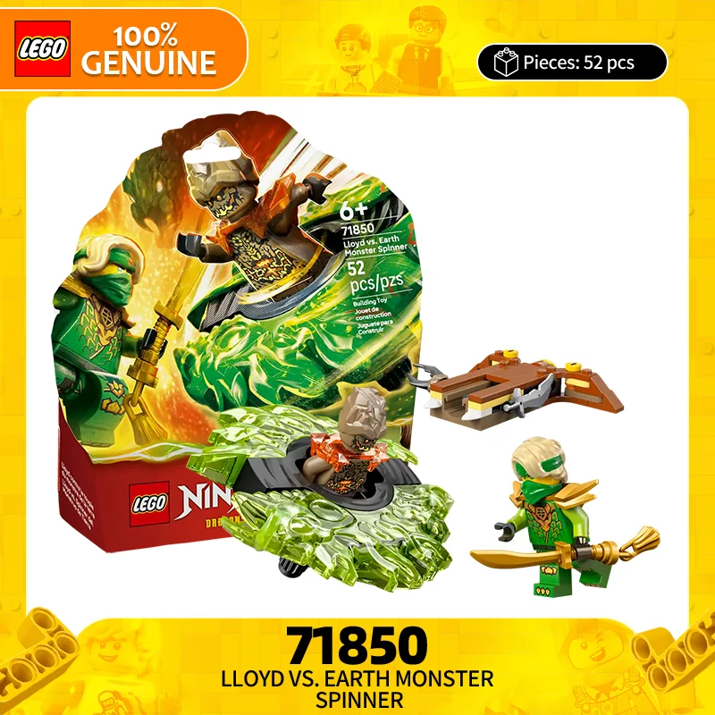 

Конструктор LEGO Phantom Ninja Series 71850: Ллойд против Земных Монстров — Вращающаяся Машинка-Трансформер, Детский Пазл, Подарок