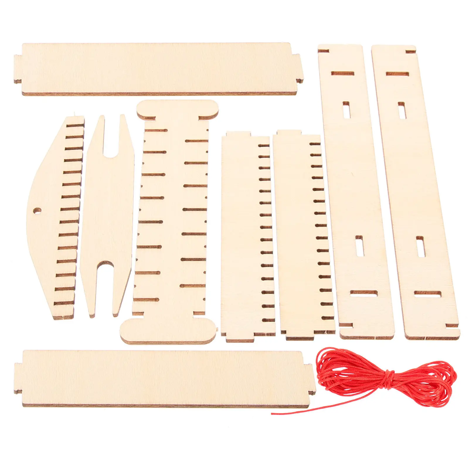 1 Juego de Herramientas Divertidas para Tejer, Kit de Telar de Madera para Niñas, Superficie Lisa Sin Rebabas, Gran Sensación al Tacto, Kit de Telar para Niñas
