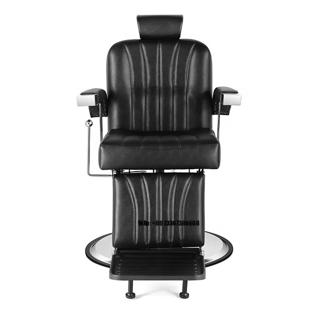 Barber Chair Accessories Factory Selling Barber Shop Stuff Black Barber Chair Belmont Ready to Ship