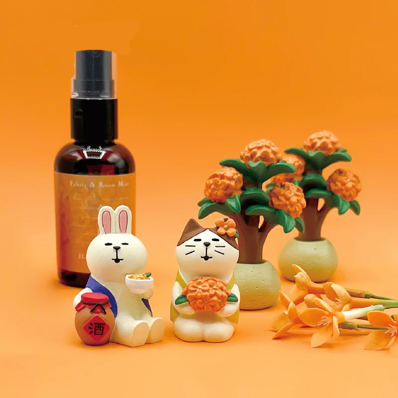 Mid-Autumn Festival-style Cat Ornaments ZAKKA Moon Cake Decoration Resin Desktop Ornaments INS Doll Crafts Collections - Image 4