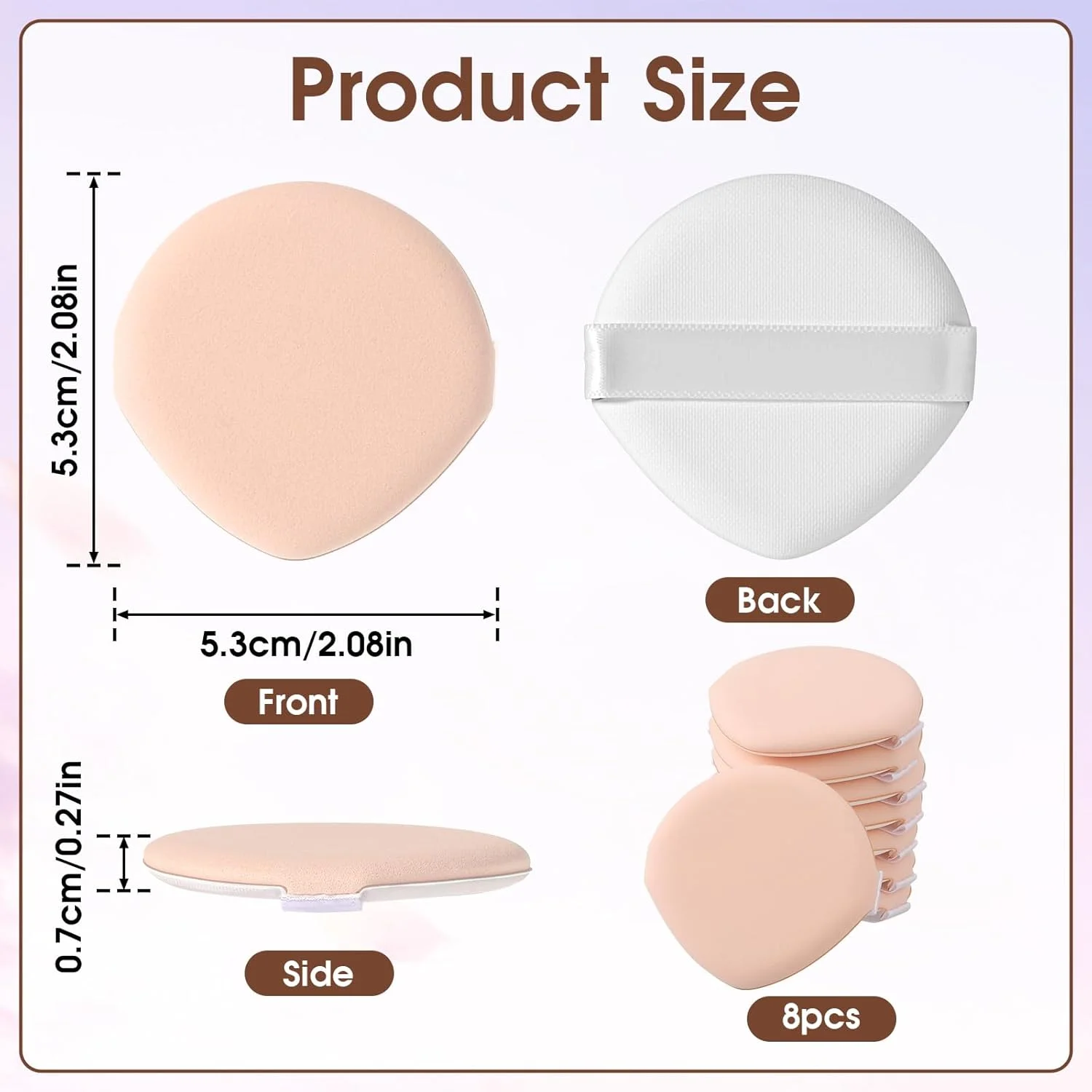 Éponge de maquillage goutte d'eau, 10 pièces, coussin d'air, bouffante de maquillage pour fond de teint, correcteur, larme, poudre de réglage, éponge de fond de teint