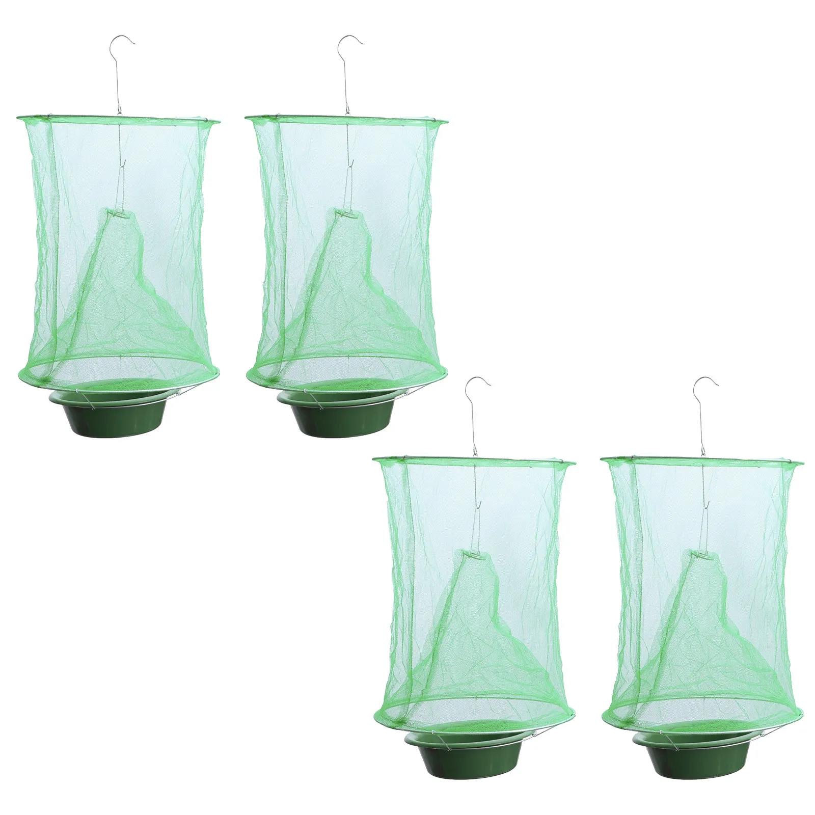 Hanging Fly Catcher Trap Reusable Mesh Cage Net for Indoor Outdoor Garden Pest Control
