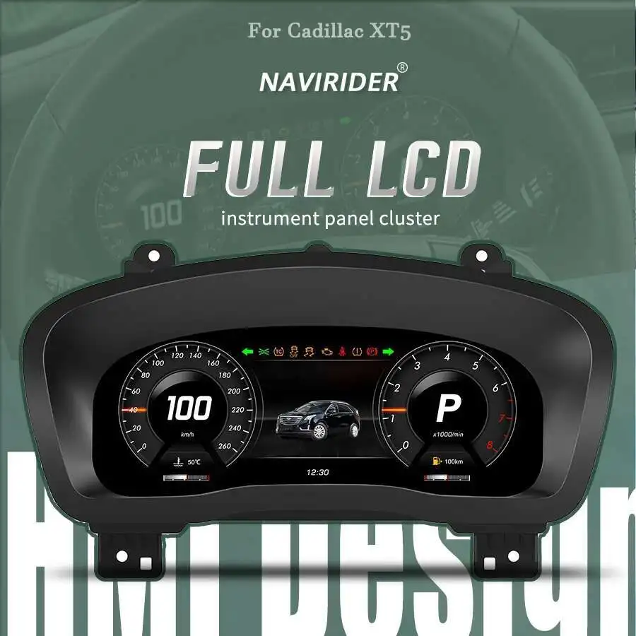

12.3" Carplay LCD Digital Instrument Cluster For Cadillac XT5 XT6 2016-2023 Dashboard Speedometer Screen Car Multimedia Player