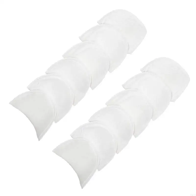 P0UA 5 Pairs Schouderstuk Herbruikbare Naaien Schouderstuk 15x9 Ademend Spons Pad voor Vrouwen Mannen kleding Pak