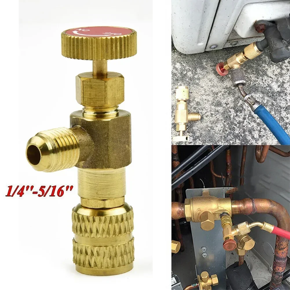R22 R410A Refrigeration Charging Adapter For 1/4