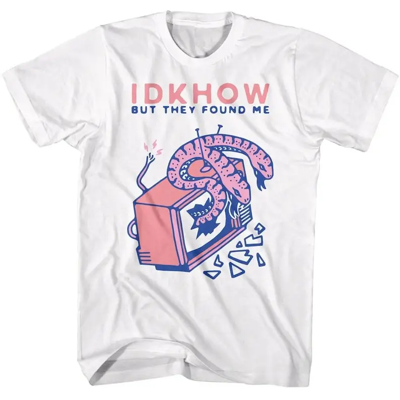 

IDKHow Men's Shirt TV Double-Headed Snake Indie Pop Music Tees