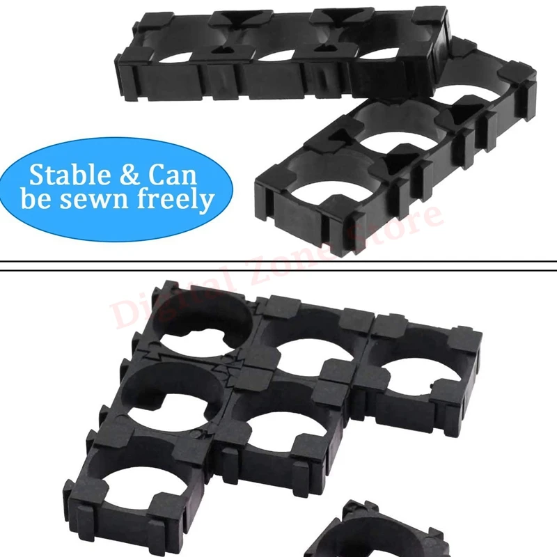 50 Pcs 18650 Lithium Battery Bracket Stand Plastic Cell Battery Holder Lithium Battery Organiser Safety Anti Vibration