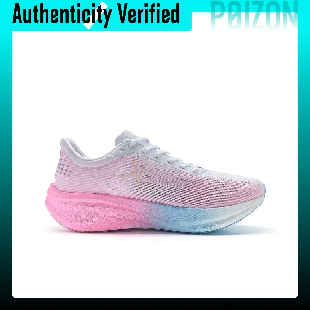 XTEP 260X 1.0 Running Shoes Women's Low-top Sail White/Fluorescent Cherry Blossom Pink 976118110054/