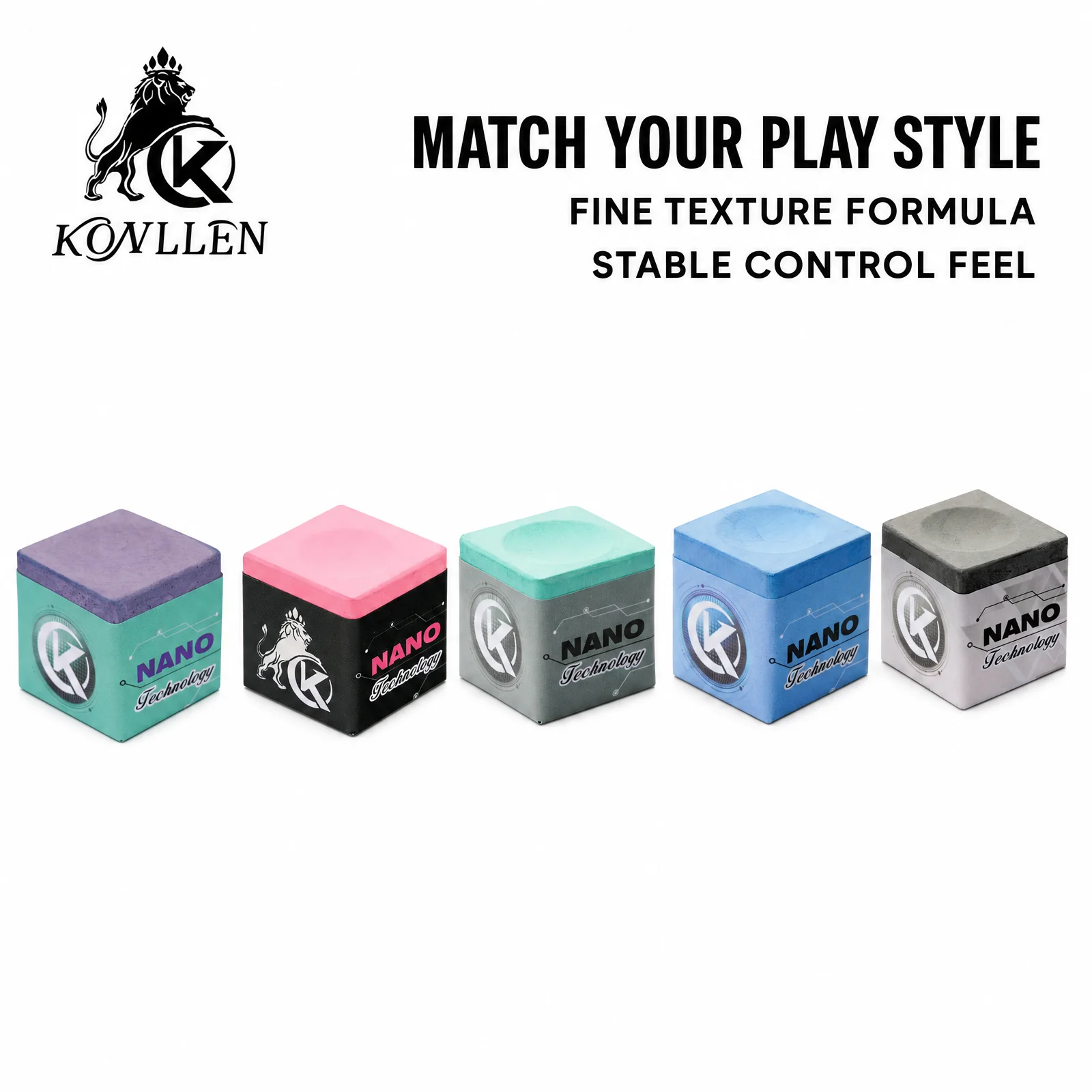 KONLLEN Billiards Chalk Professional Chalk Nano Technology Tournament Dedicated for National Billiards Players（Outstanding Perfo