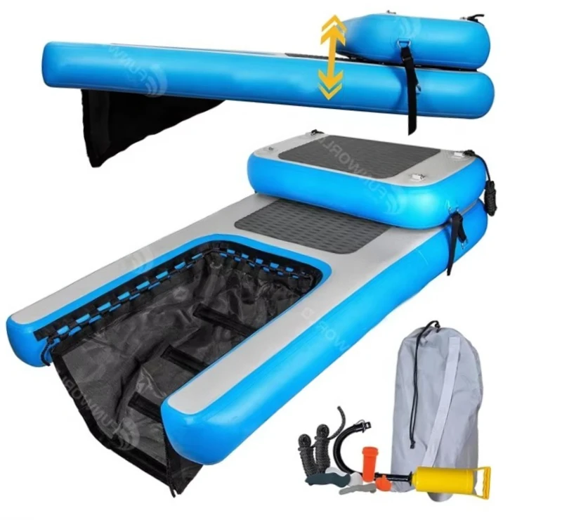 Customizable Design Inflatable Floating Pool Step Dog Ramp for Pet Water Sports Pup Plank Suitable for Pet Toys