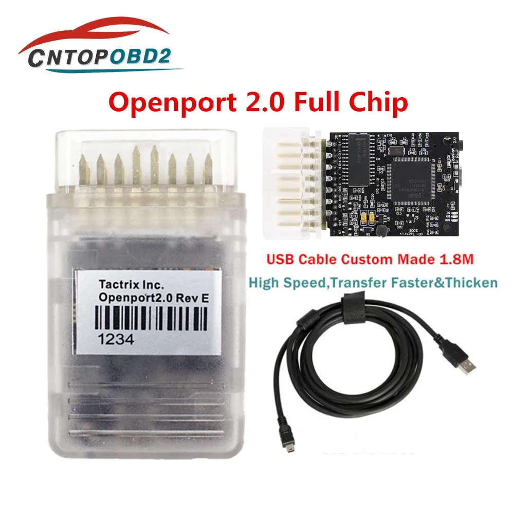 Best Tactrix Openport 2.0 ECU Chip Tuning Tool With Full Chip OBD2 ECU FLASH Tool Forbenz Multi Brand Car With 4CD