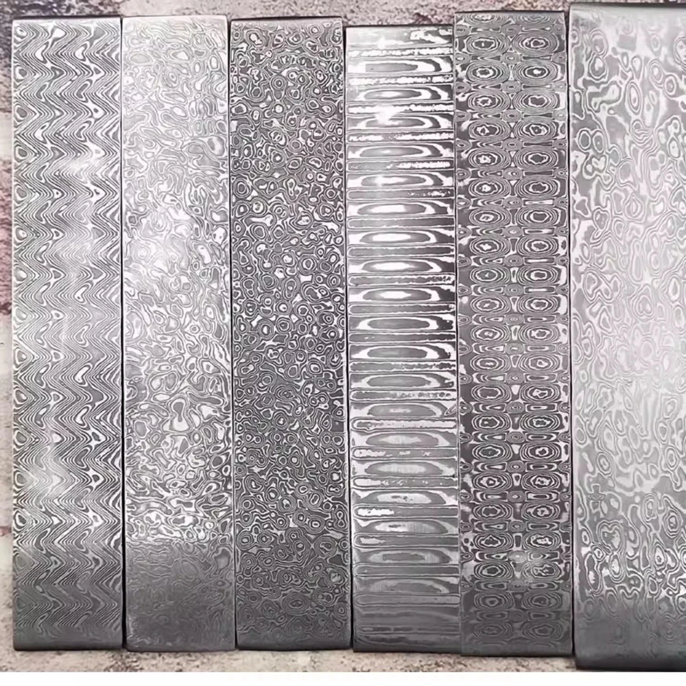 300*50*3mm damascus steel blank 67 layers knife blade steel  knife making steel  bar DIY knife blank