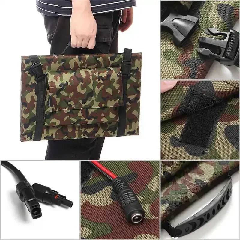 800W Foldable Solar Panel 12V/5V USB Type-C Output - Portable Solar Charger for Power Station Phone Laptop Camping Hiking