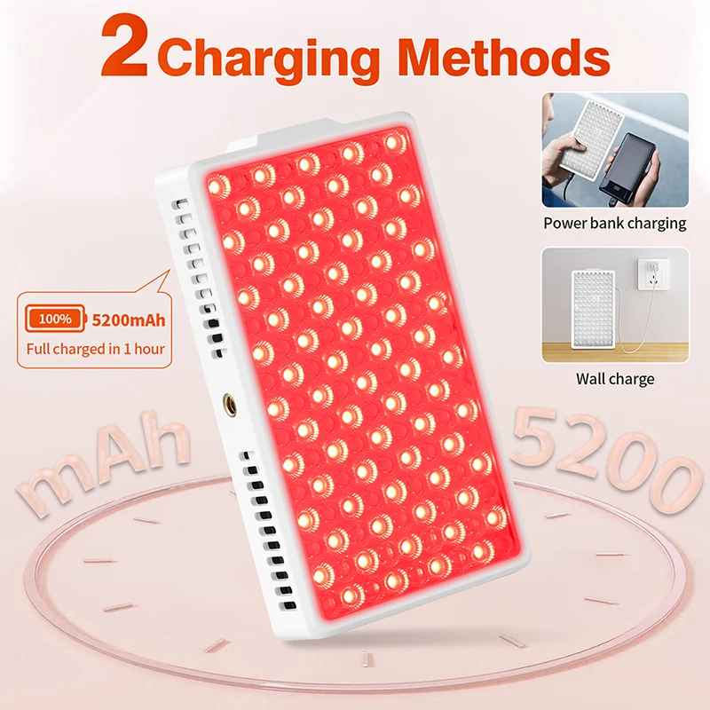 144 STKS LED Rood Paneel Licht Facial anti-aging huidverzorging schoonheid 660 + 850nmLED licht lichaam fysiotherapie gereedschap yoga ontspanning lamp