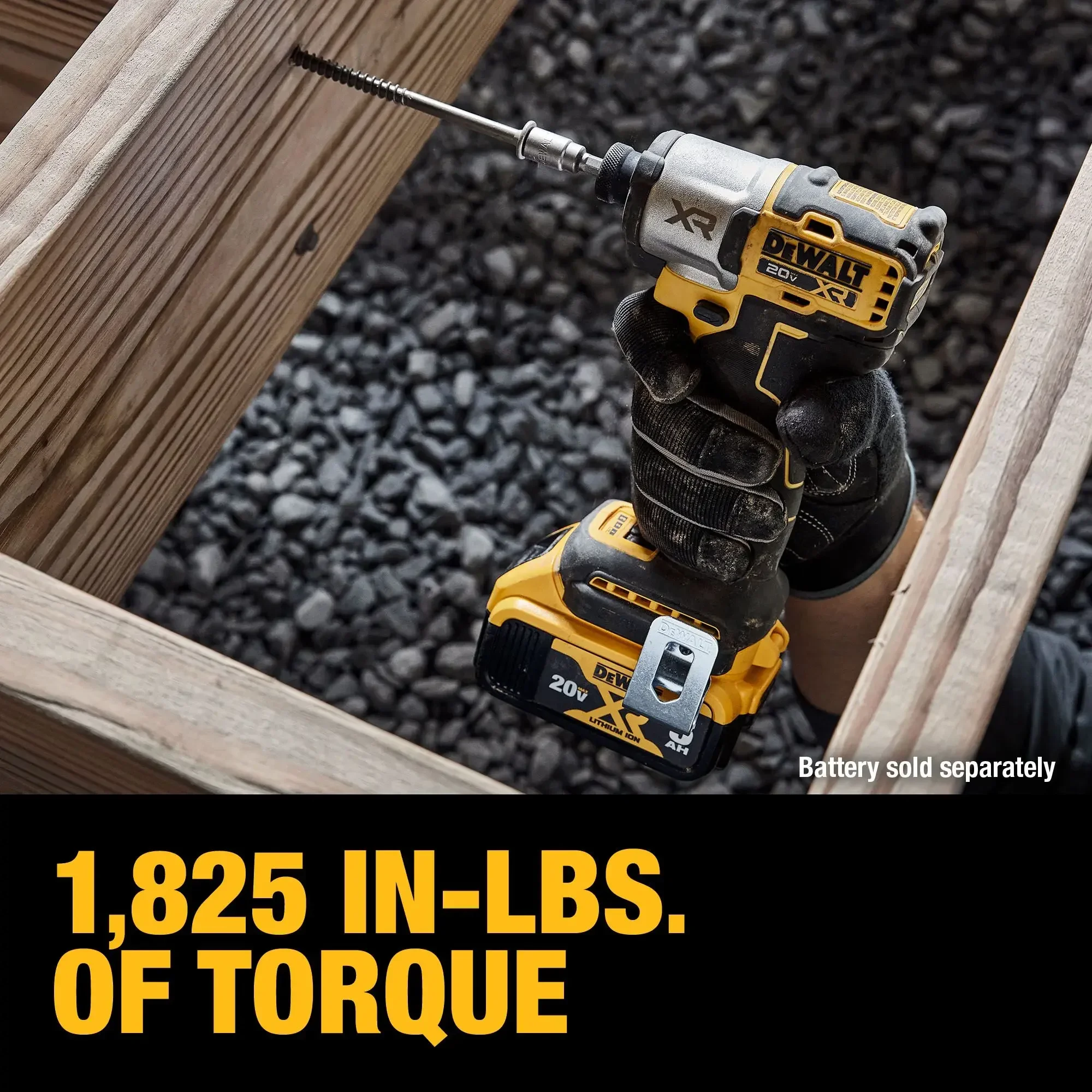 DEWALT DCF845 Brushless Cordless 3-Speed Impact 1/4 in. Driver 20V Lithium Power Tools 206NM