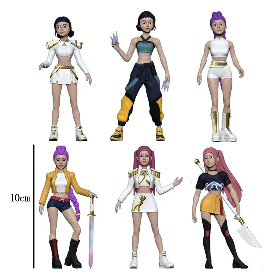 18pcs Kpop Demon Hunters blind box Figure Toy Derpys Tiger Rumi Mira Zoey Sussy Figurine Doll For Fans Christmas birthday Gift