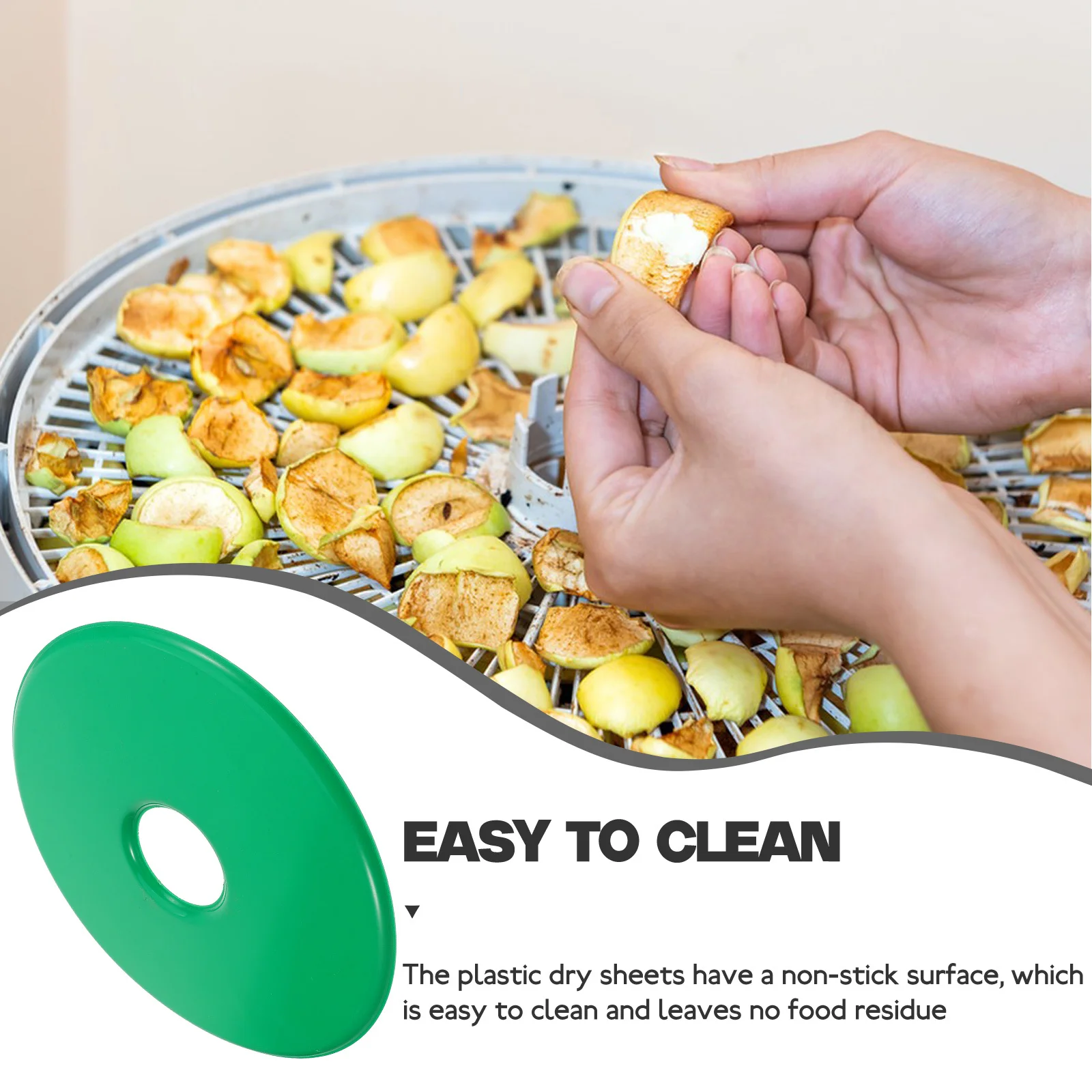

Plastic Dehydrator Sheets Non-Stick for Various Drying Machines Fruits Drier Tray Round Plastic Dehydrator Sheets