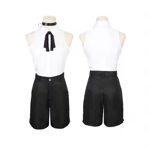 Anime Chainsaw Man Reze Cosplay Chainsaw Woman Cosplay Costume Bomb Shirt Outfits Tie Short Neck Reze Wig Halloween Clothing - Image 2