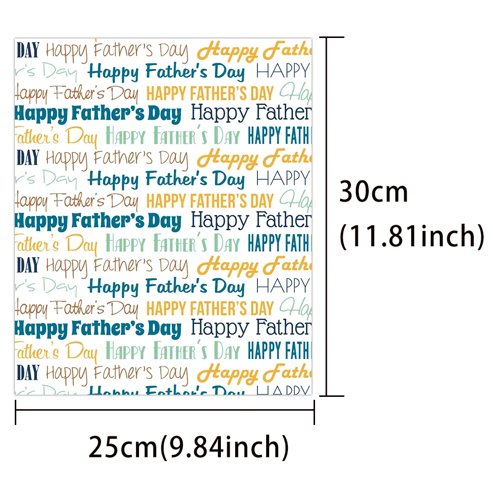 10 Pieces Father's Day Series Heat Transfer Vinyl Patch-9.84*11.81in DIY Engraving Film Slice Iron-On Adhesive