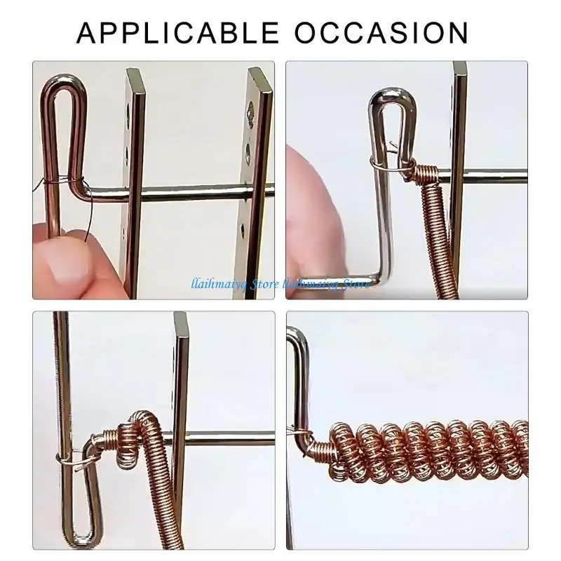 573B Multipurpose Jewelry Crafting Making Tool Sturdy Alloy Wire Coiling Tool Set with 5 Assorted Size Winding Rods