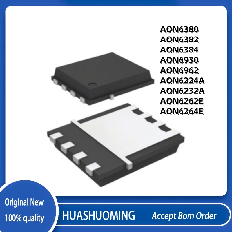10 unids/lote nuevo AON6380 AON6382 AON6384 AON6930 AON6962 AON6224A AON6232A AON6262E AON6264E QFN-8