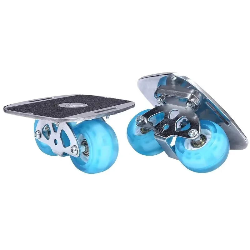 EACH Extreme Split Skateboards Energizer Boards Roller Skateboards Drift Boards Flash Wheels Silver Aluminum Material Board