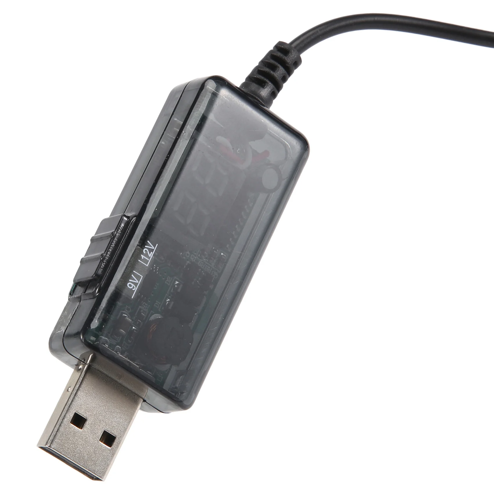 AS63-USB Boost Cable 5V Step Up To 9V 12V Adjustable Voltage Converter 1A Step-Up Volt Transformer DC Power Regulator With Switc