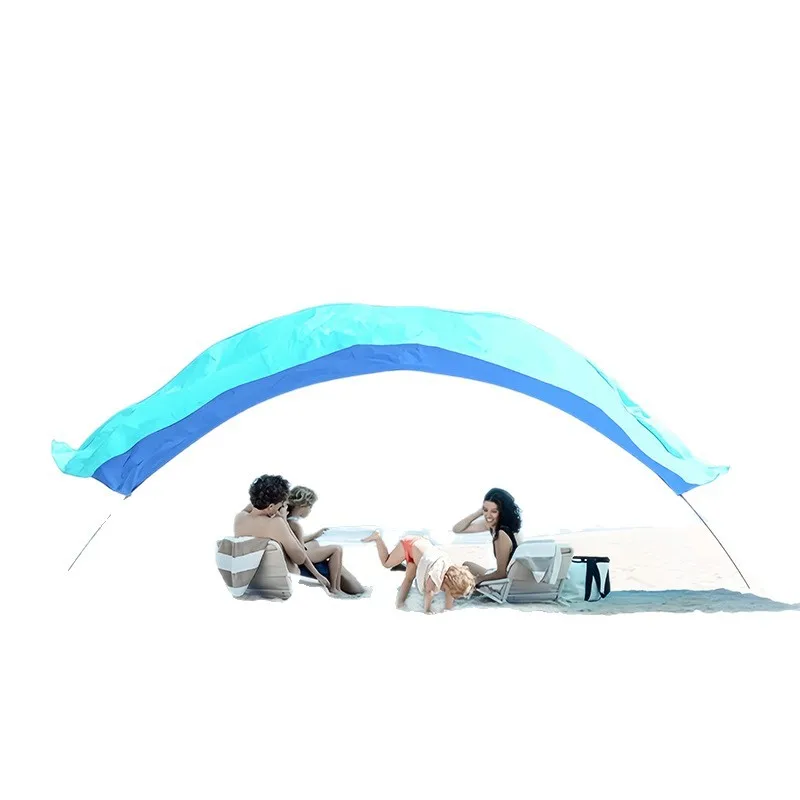 Cross-border outdoor wind-driven beach nylon canopy portable shading beach tent