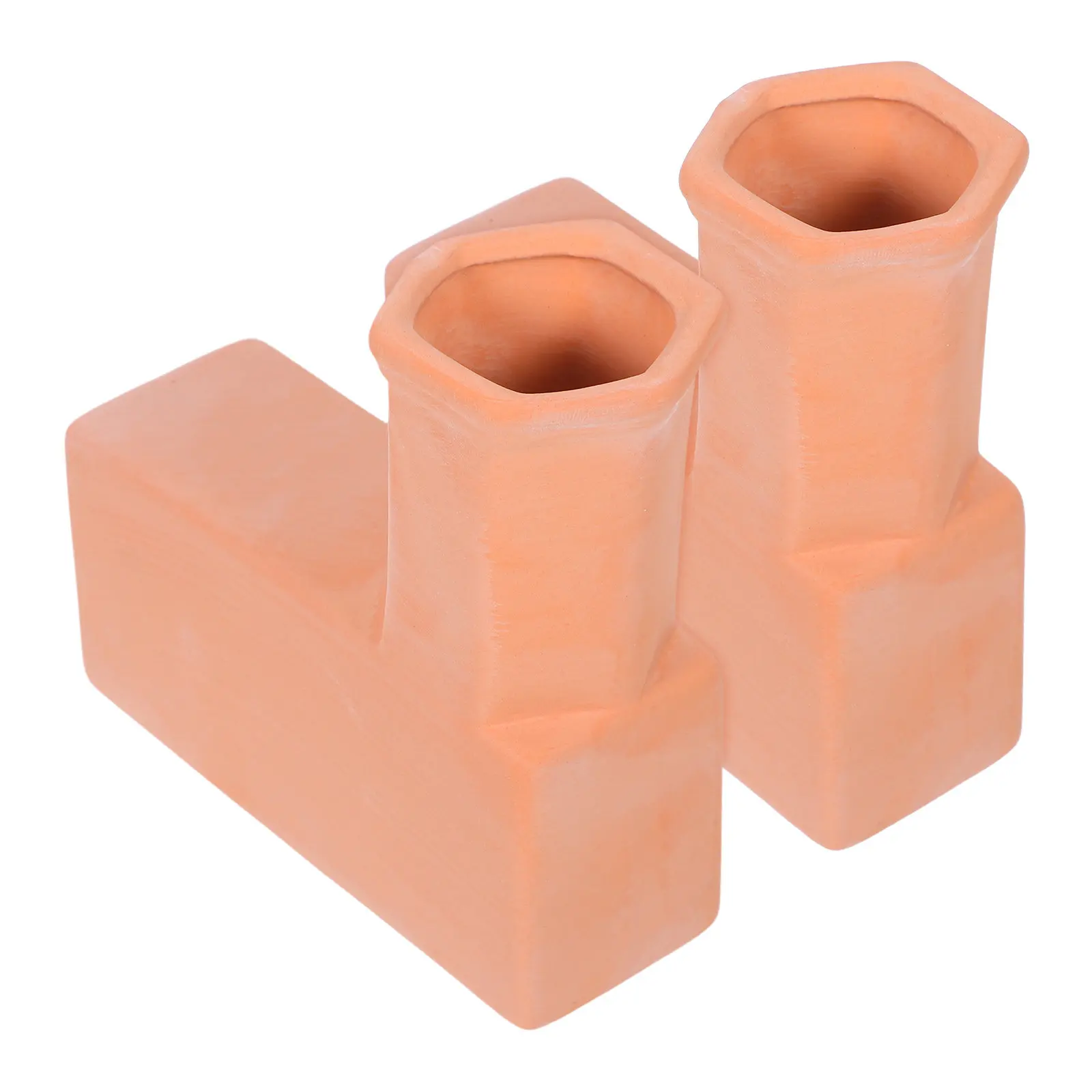 1Pair Terracotta Clay Watering Spikes Self Watering Planter Inserts for Potted Plants Indoor Balcony Outdoor Automatic Drip