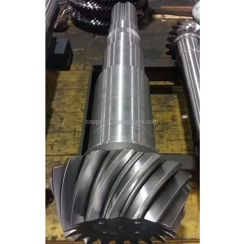 CH870 Stainless Steel Forged Gear Pinion Set 452.0530-901 Single Cylinder Hydraulic Bevel Crusher Spur Bevel Gear 50HZ