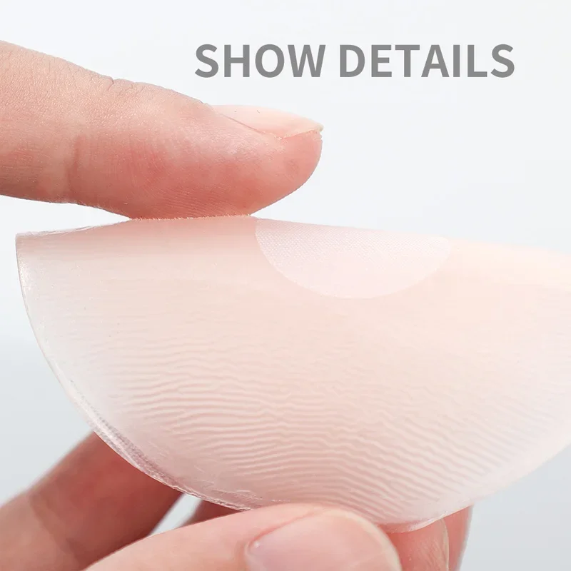 Cubierta de silicona reutilizable para pezones de mujer, sujetador Invisible para levantar el pecho, pegatina acolchada, parche adhesivo
