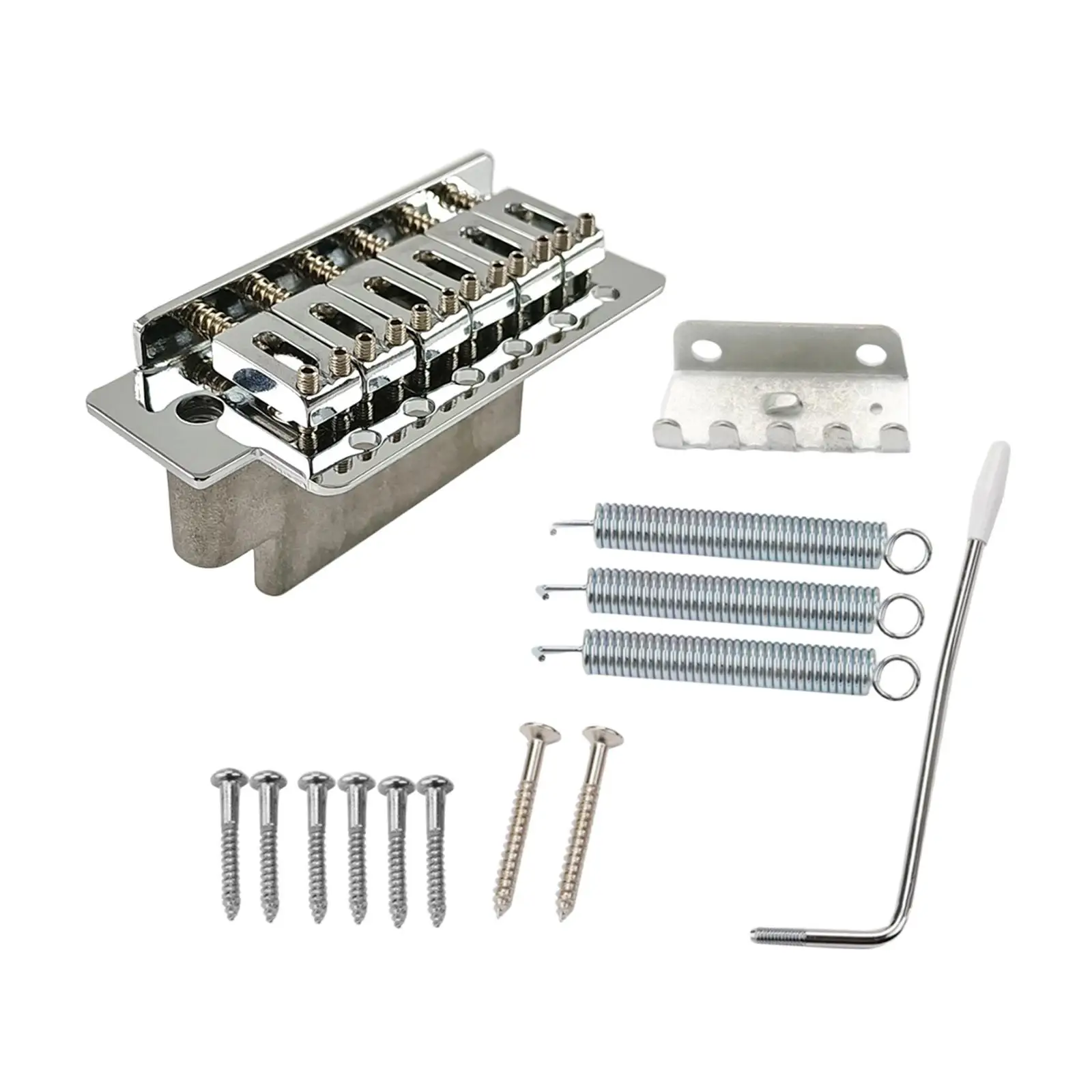 Electric Guitar Tremolo Unit Compact 6 String Bridge Metal Micro Tuning System for Expressive Vibrato Effects
