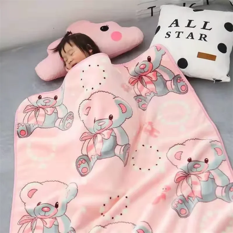 Cartoon Style Baby Blanket Household Winter Thicken Children's Baby Blanket Kindergarten Students Autumn Winter Nap Blanket