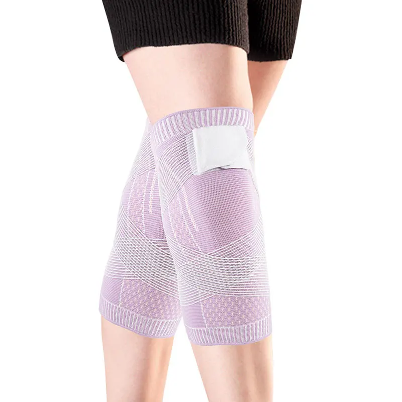 

Self Heating Support Knee Pads Pink Knee Brace Warm for Arthritis Joint Pain Relief and Injury Recovery Belt Knee Massager Foot